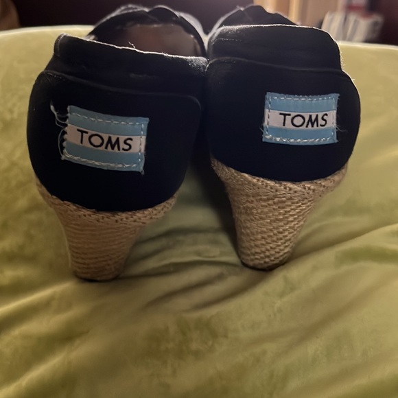 Toms Espadrilles Black SZ 10W - Picture 4 of 8